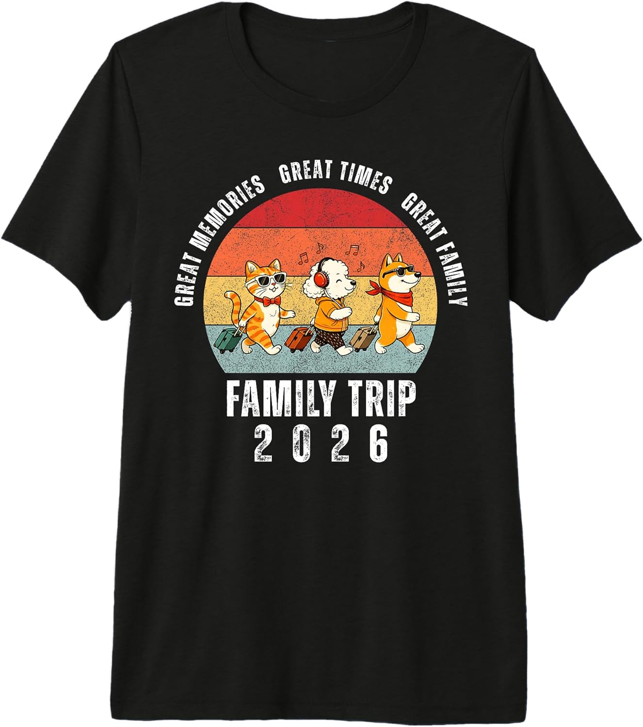 Family Trip Holiday Vacation Funny Animals Design