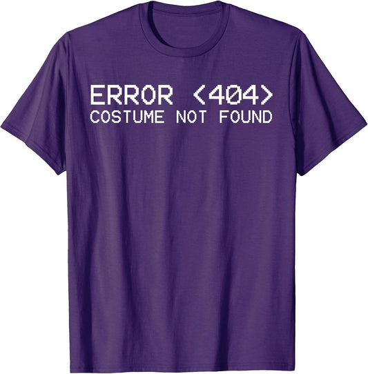 Error 404 costume not found funny Halloween 2019