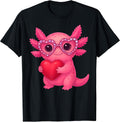 Valentine Cute Pink Axolotl Lovers Heart Klie