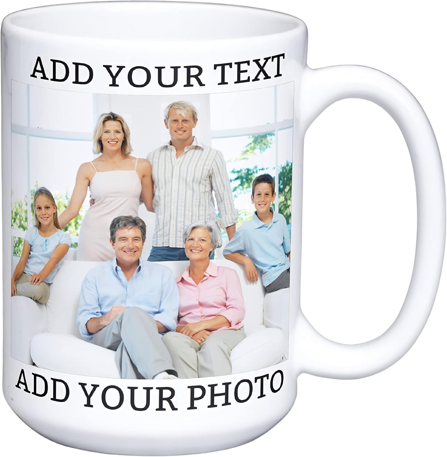 Lolona Fashion Custom Mug, 15oz Ceramic, Personalized Coffee Mug, Microwave Safe, Dishwasher Safe, Housewarming Gift