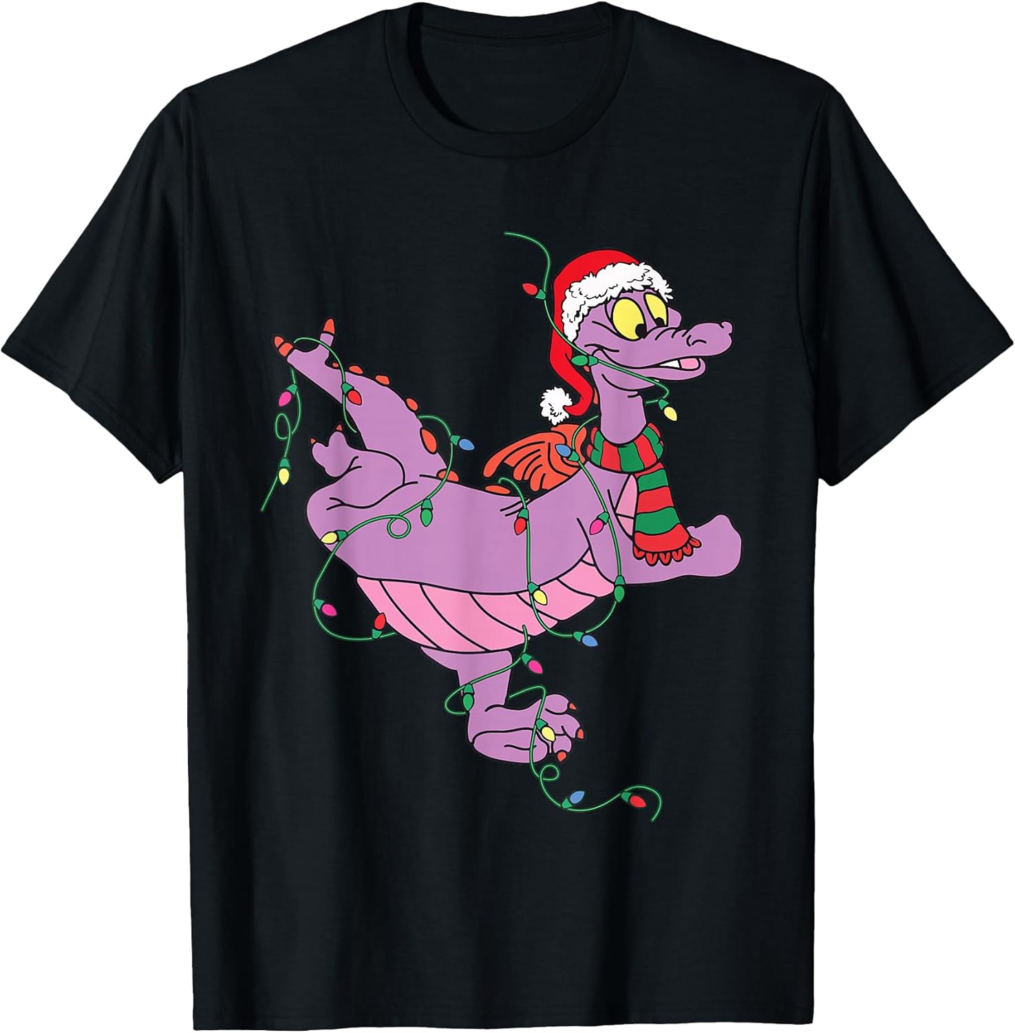 Cute Dragon Figment Lights Christmas Santa Animal