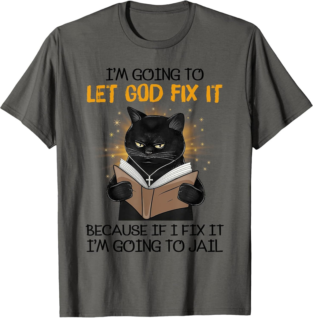 Black Cat Christian Gifts Tee