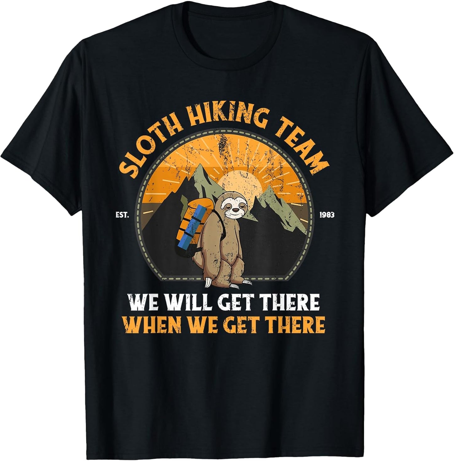 Sloth Hiking Team Shirt Store