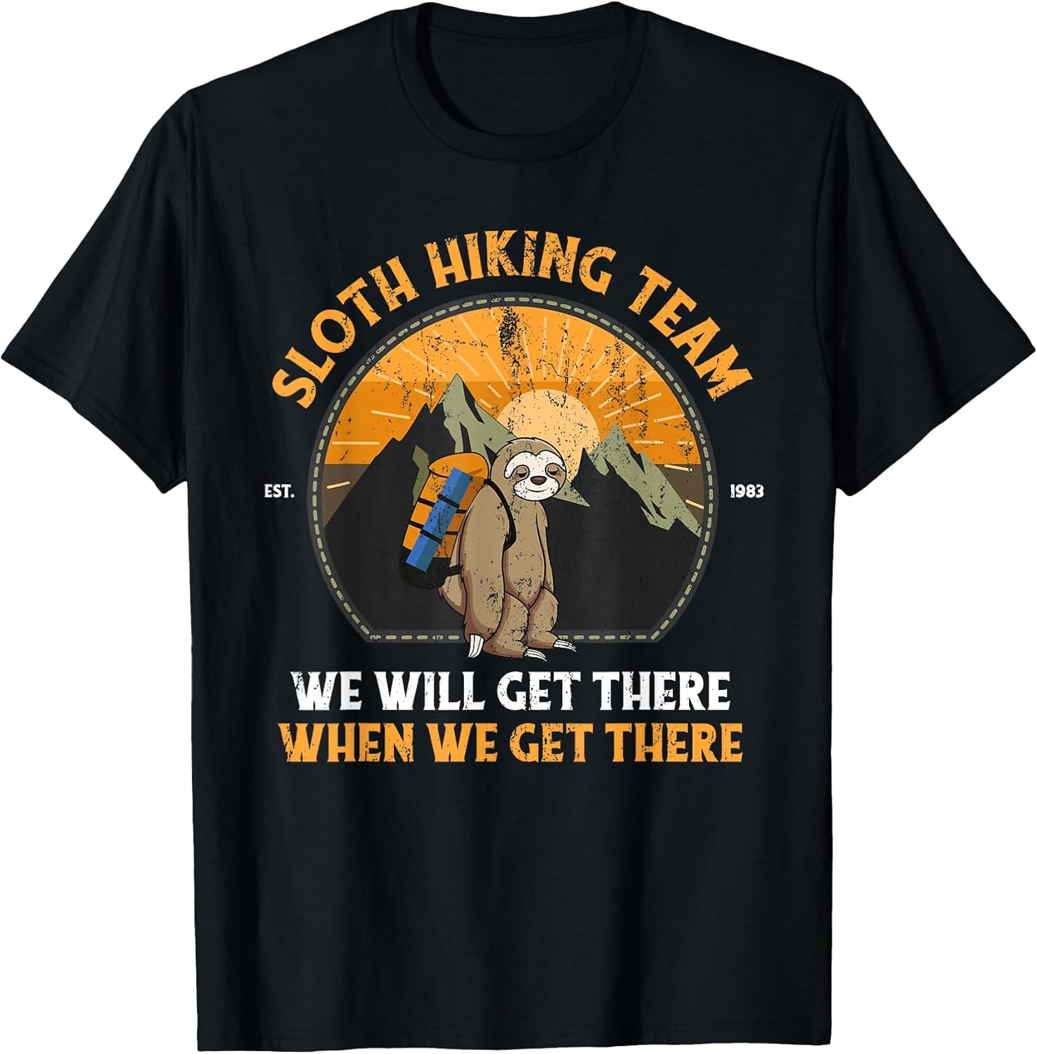 Sloth Hiking Team Shirt Store