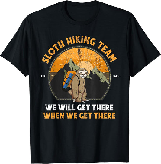 Sloth Hiking Team Shirt Store