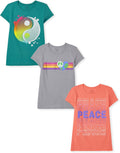 Girls' All Holidays,Birthdays Short Sleeve Graphic T-Shirts,3 Pack