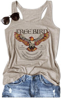 Graphic Tees for Women Summer Tank Tops Vacation Outfits for Women Country Concert Tops Summer Racer Back Tank Tops