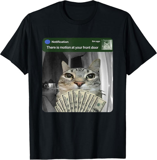 Ring Cat with Motion Meme tee