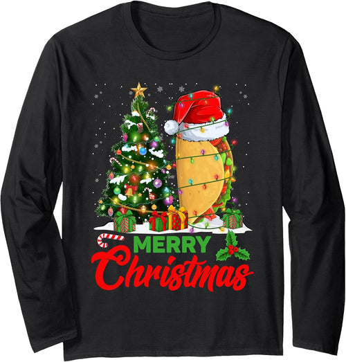 Amb Taco Food Lover Merry Christmas Pajamas Xmas