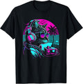 Synthwave Vaporwave DJ Cat Retro 1980s 1990s