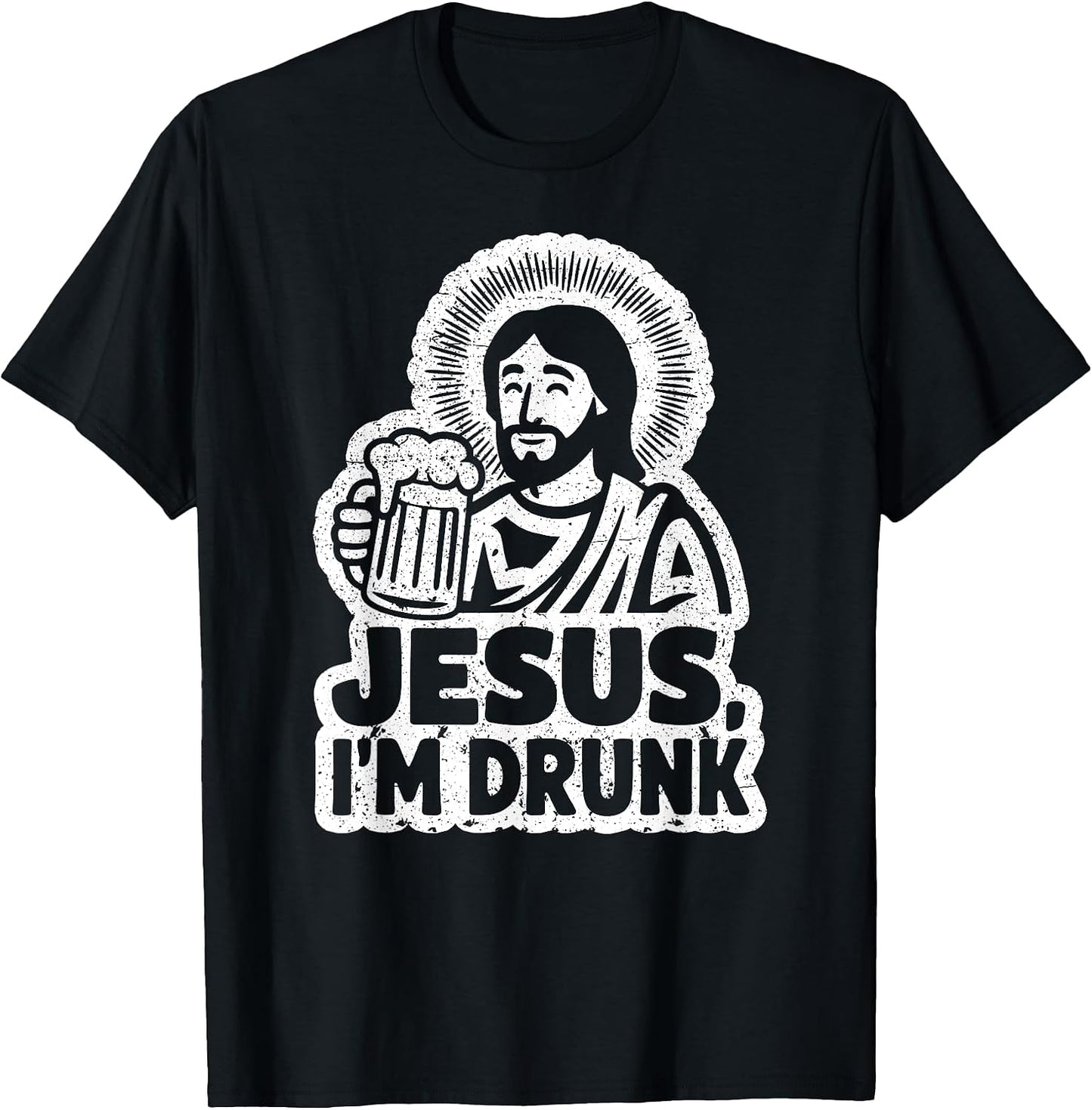 Witty Humor Jesus Drinking Fun Party Tee Merch