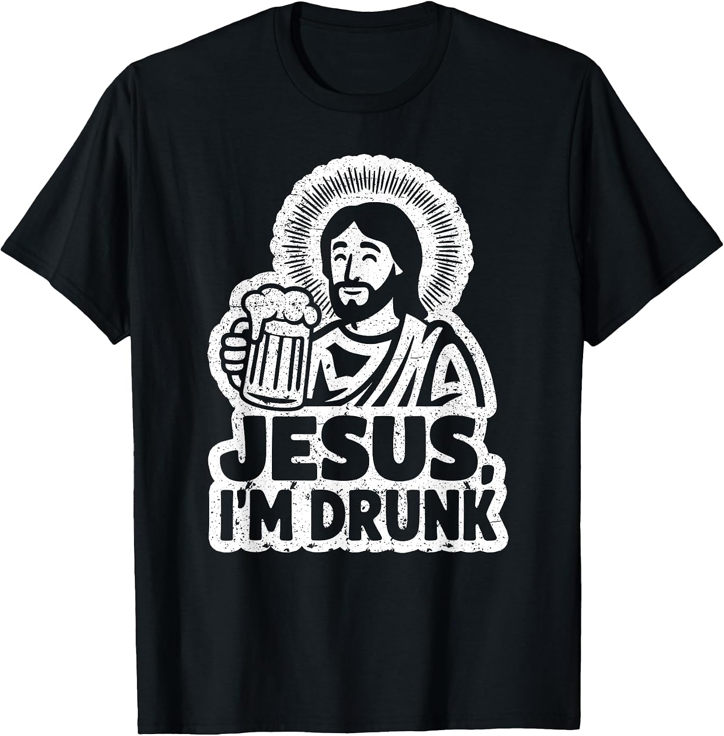 Witty Humor Jesus Drinking Fun Party Tee Merch