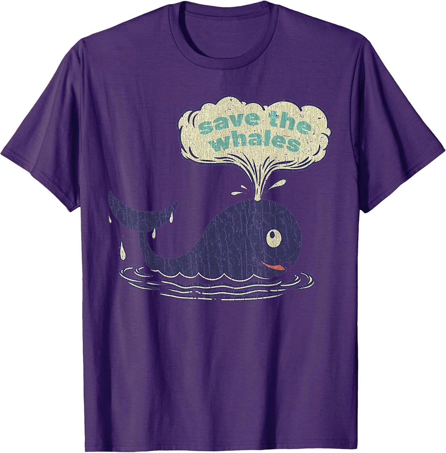 Vintage Save The Whales Retro Environmentalist