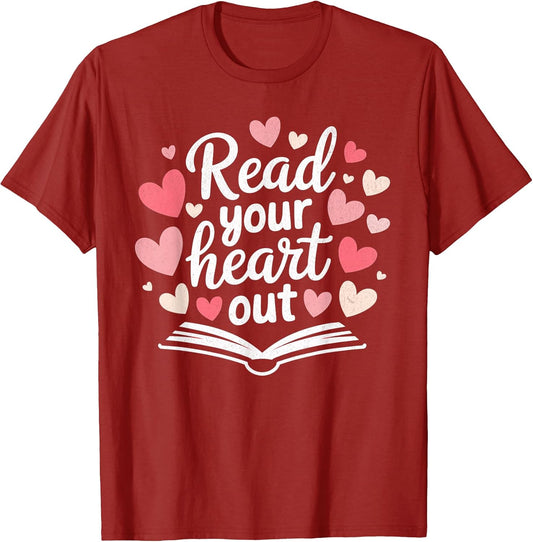 Read Your Heart Valentines Book Lover Men Women