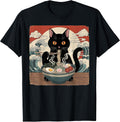 Japanese Cat Lover Gifts Graphic Tees for Women