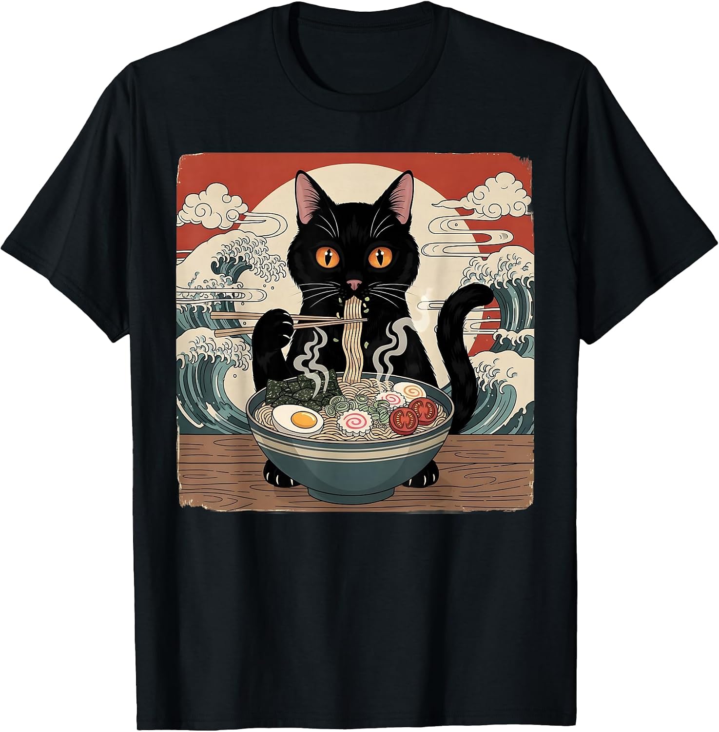 Japanese Cat Lover Gifts Graphic Tees for Women