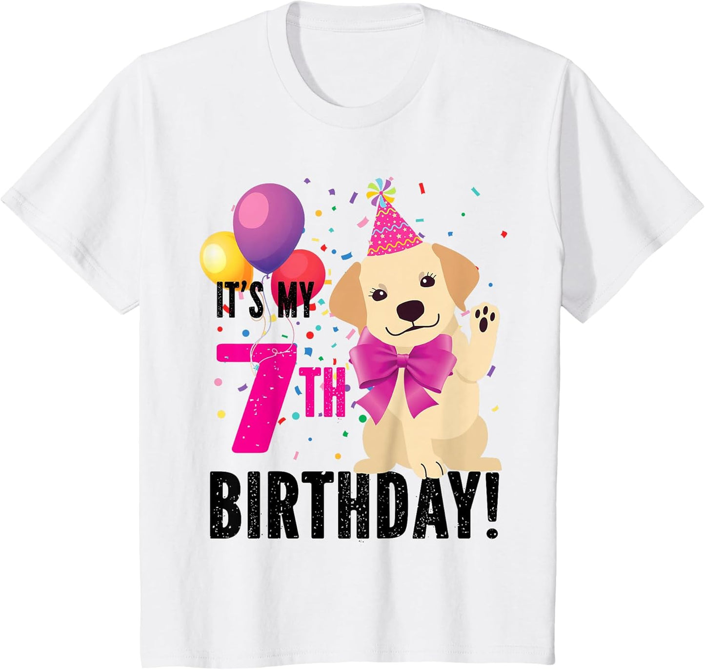 it's my 7th birthday dog puppy lover (girl) 7 years old T-Shirt