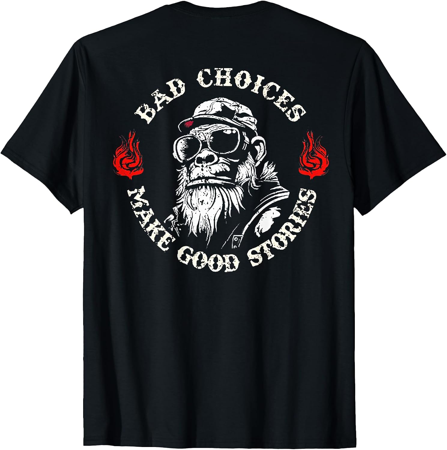 Funny Monkey Bad Choices Tee Shirt
