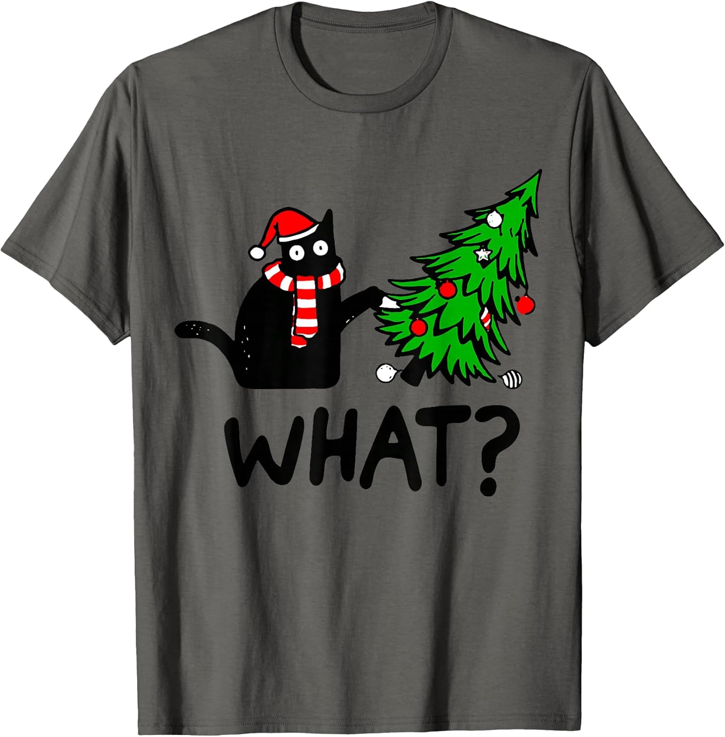 Cat What Christmas Tree Tops