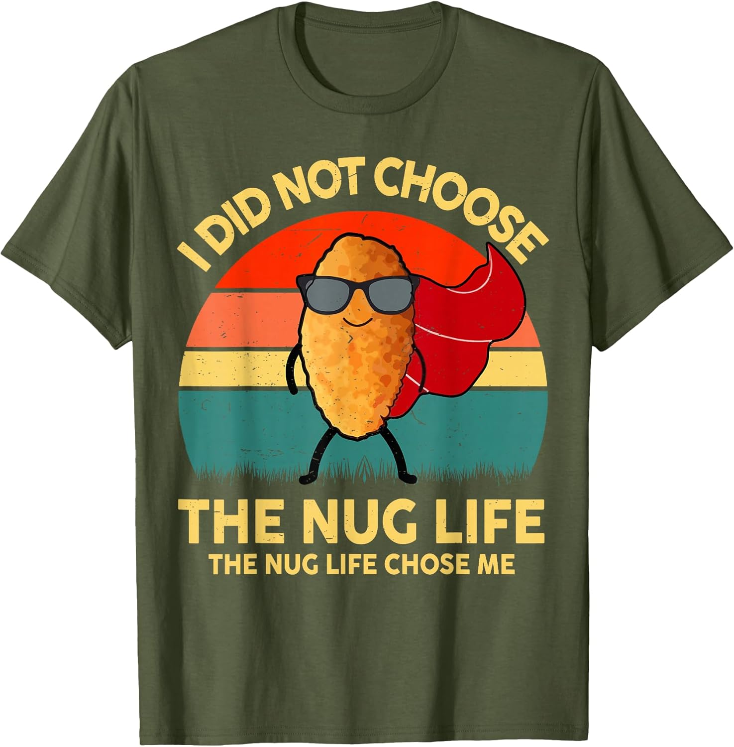 Nug-Life Shirt Kids Boy Girl Funny Chicken Nuggets