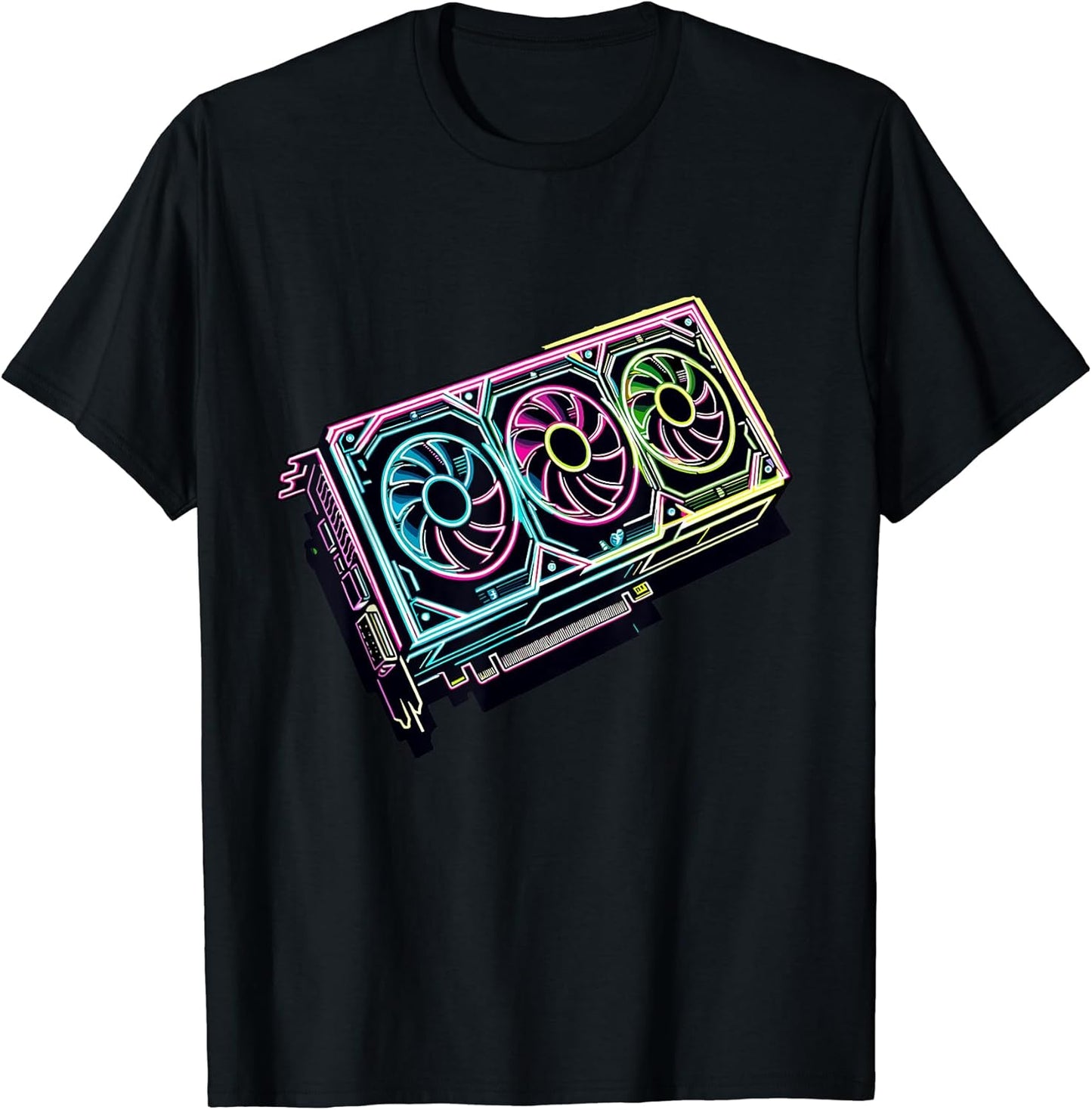 RGB Gaming Graphics Card Aesthetic GPU Video Gamer T-Shirt