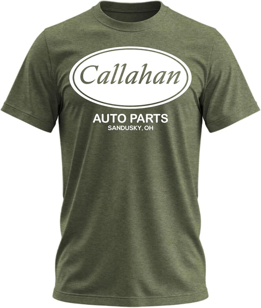 Callahan Auto Parts T-Shirt Funny Vintage Movie T Shirts Retro Classic Heather 80s Movie T Shirts for Men