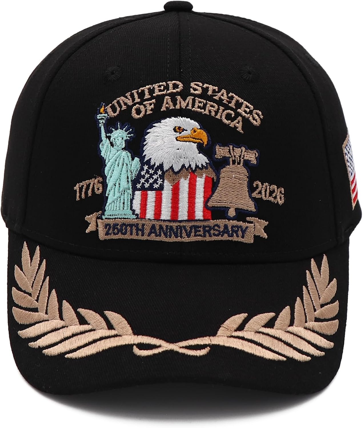 250 Anniversary USA Hat Embroidered United States 250th Hat Adjustable Eagle Caps Patriotic Hats for Men Women