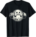 Cute Paranormal Workout Ghost Lifting Dumbbells
