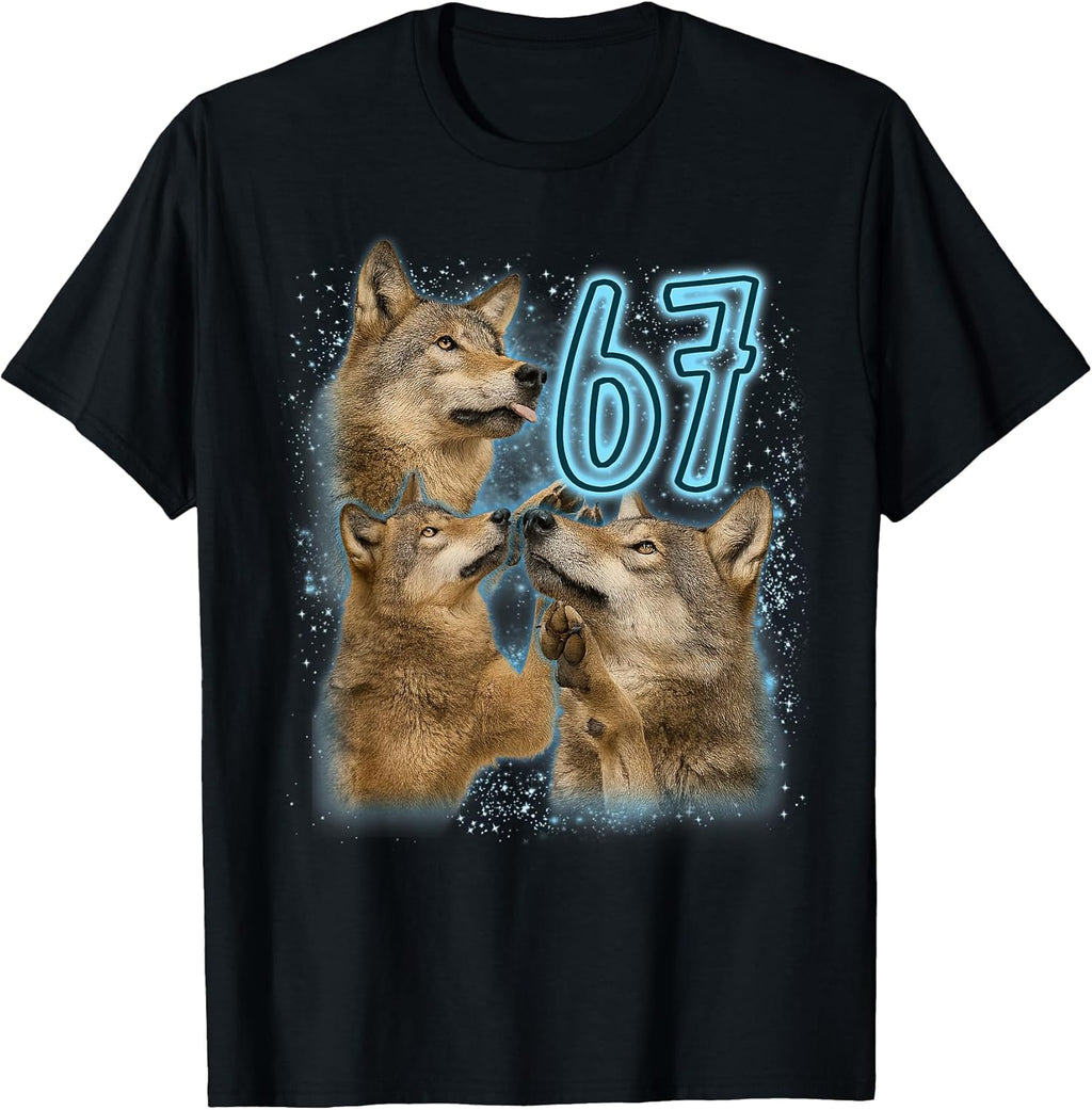 Animal Lover Wolf Meme Six Seven Sarcasm
