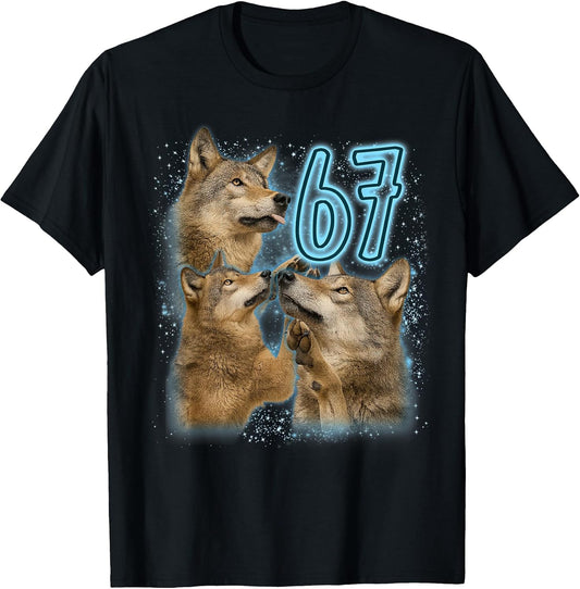 Animal Lover Wolf Meme Six Seven Sarcasm