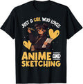 Anime Sketching African American Teen Girls