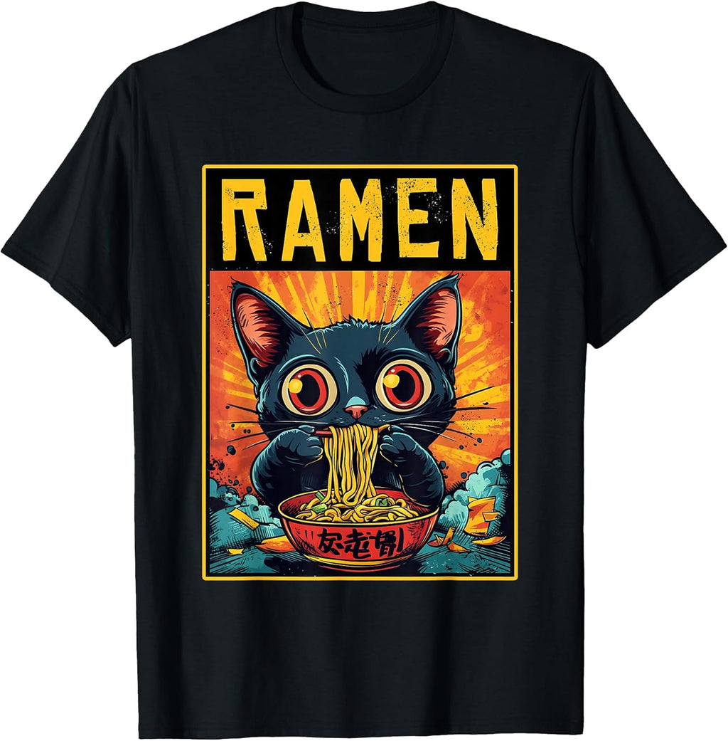 Cute Ramen Noodles Cat Apparel Men Women Children
