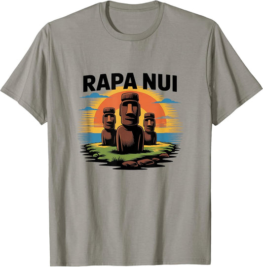 Rapa Nui Easter Island Moai Head Statues Merch