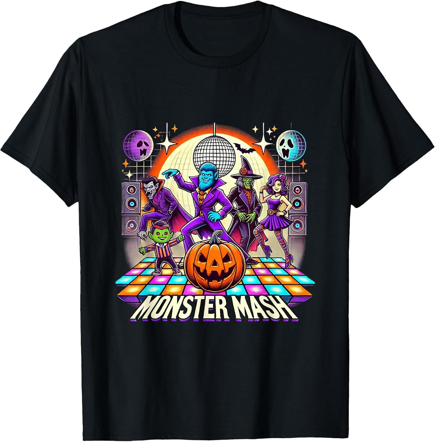 Monster Mash Vintage Ghost Halloween Funny