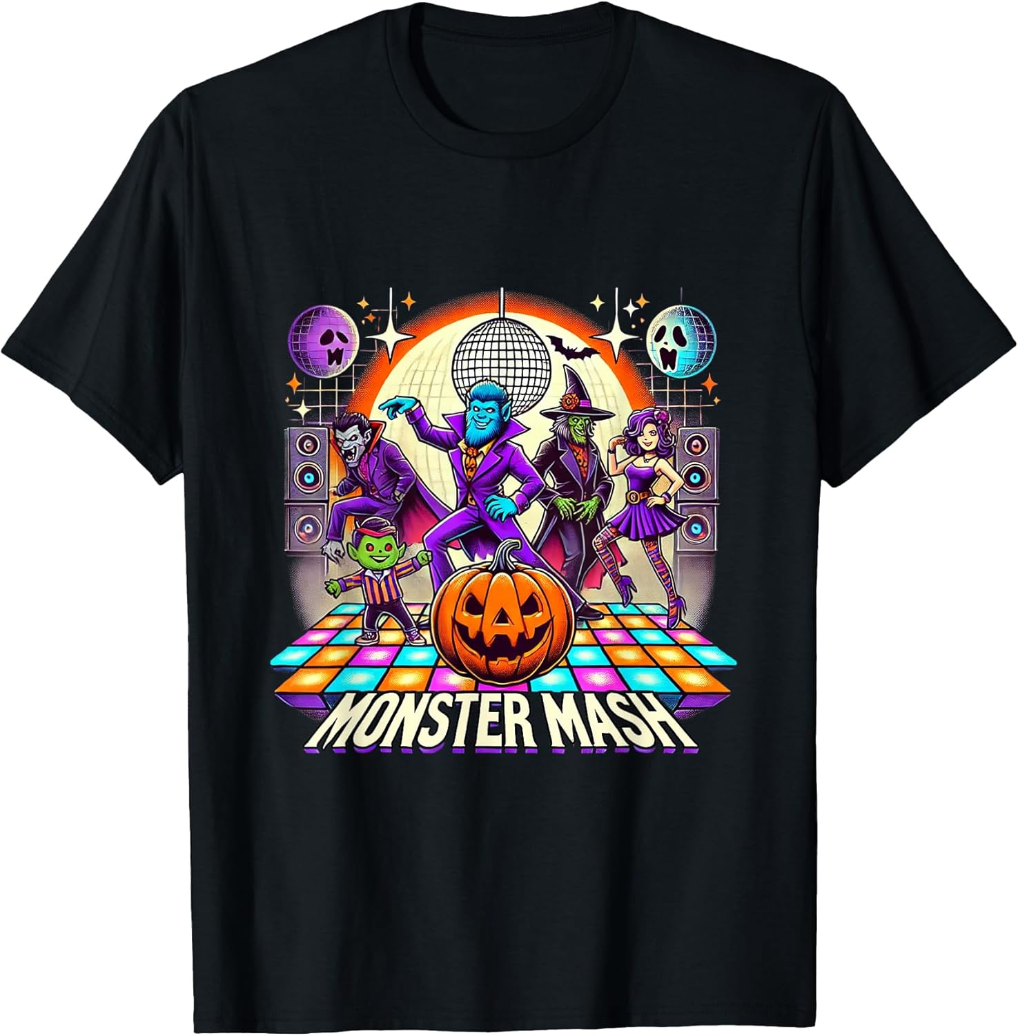 Monster Mash Vintage Ghost Halloween Funny