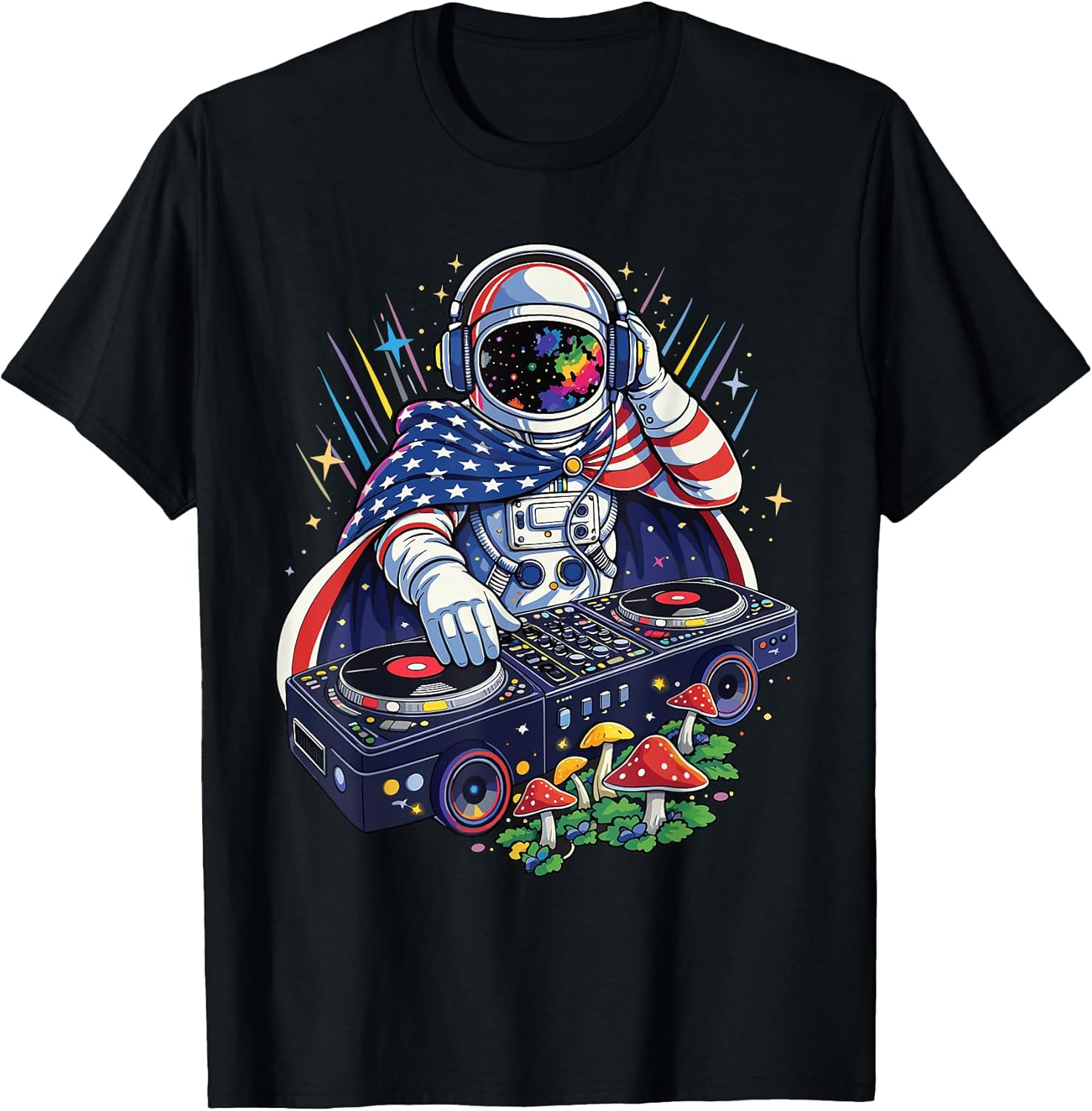 Cute EDM Techno Music Psychedelic Festival Costume