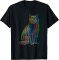 Alexamerch Trippy Psychedelic Glitch Cat