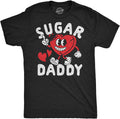 Mens Funny T Shirts Sugar Daddy Heart Valentines Day Novelty Tee for Men