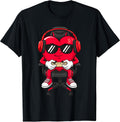 Boys Funny Valentines Tee for Gamer