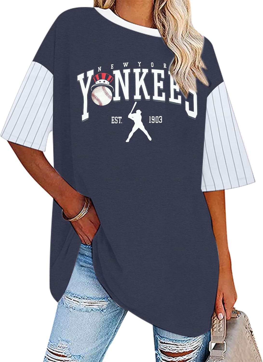 Game Day Shirt Baseball Shirts Women Oversized Baseball Team Graphic Tshirt Baseball Fan Shirt Casual Short Sleeve Tee Tops