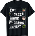 Eat Sleep Anime Gaming Repeat Video Games Lovers