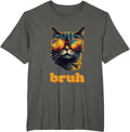 Teen Shirt for Brother Bruh Funny Meme Cat