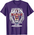 Lion Cross Jesus Christian Religious Tee.