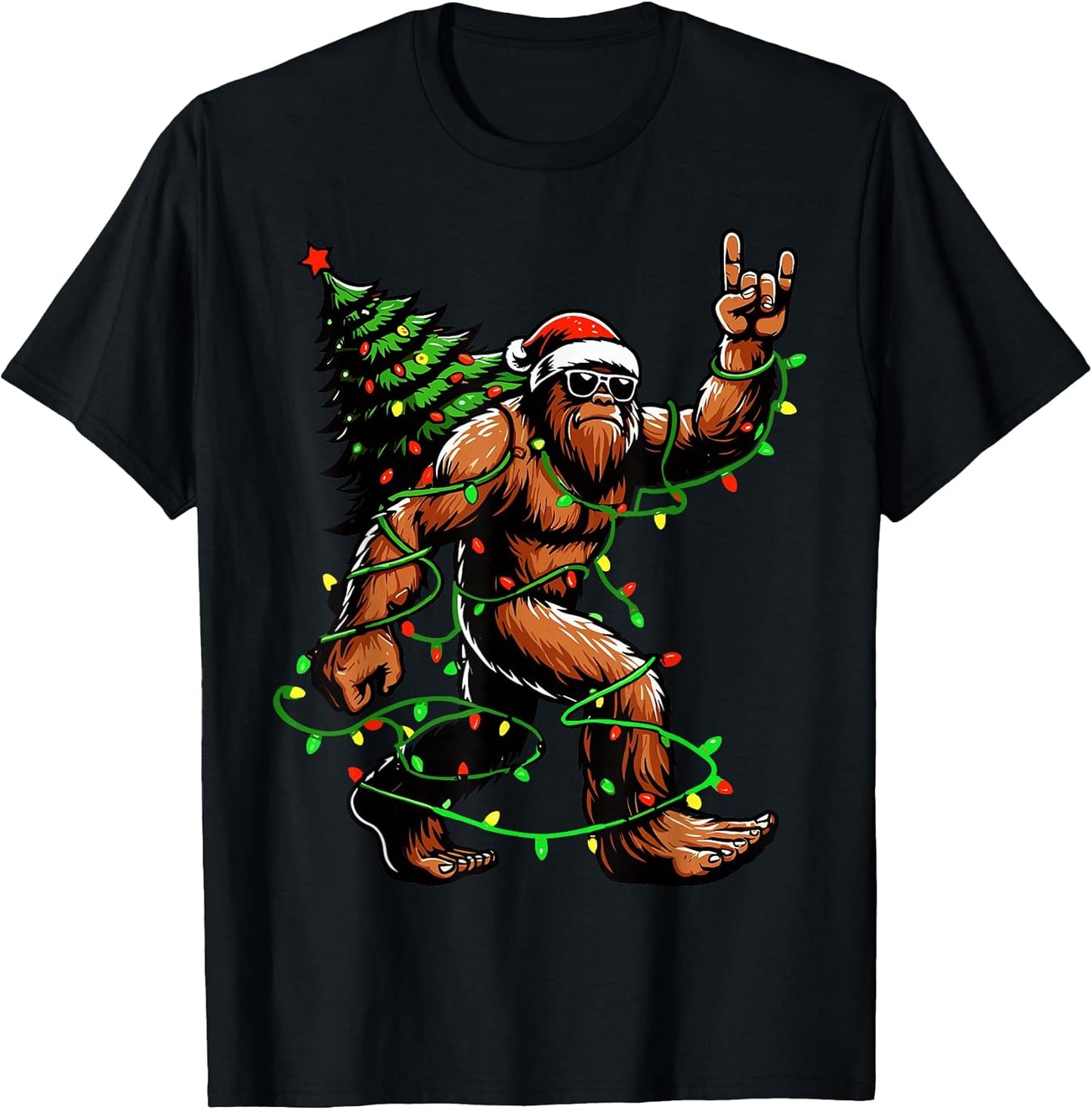 Bigfoot Santa Christmas Tree Sasquatch Costume