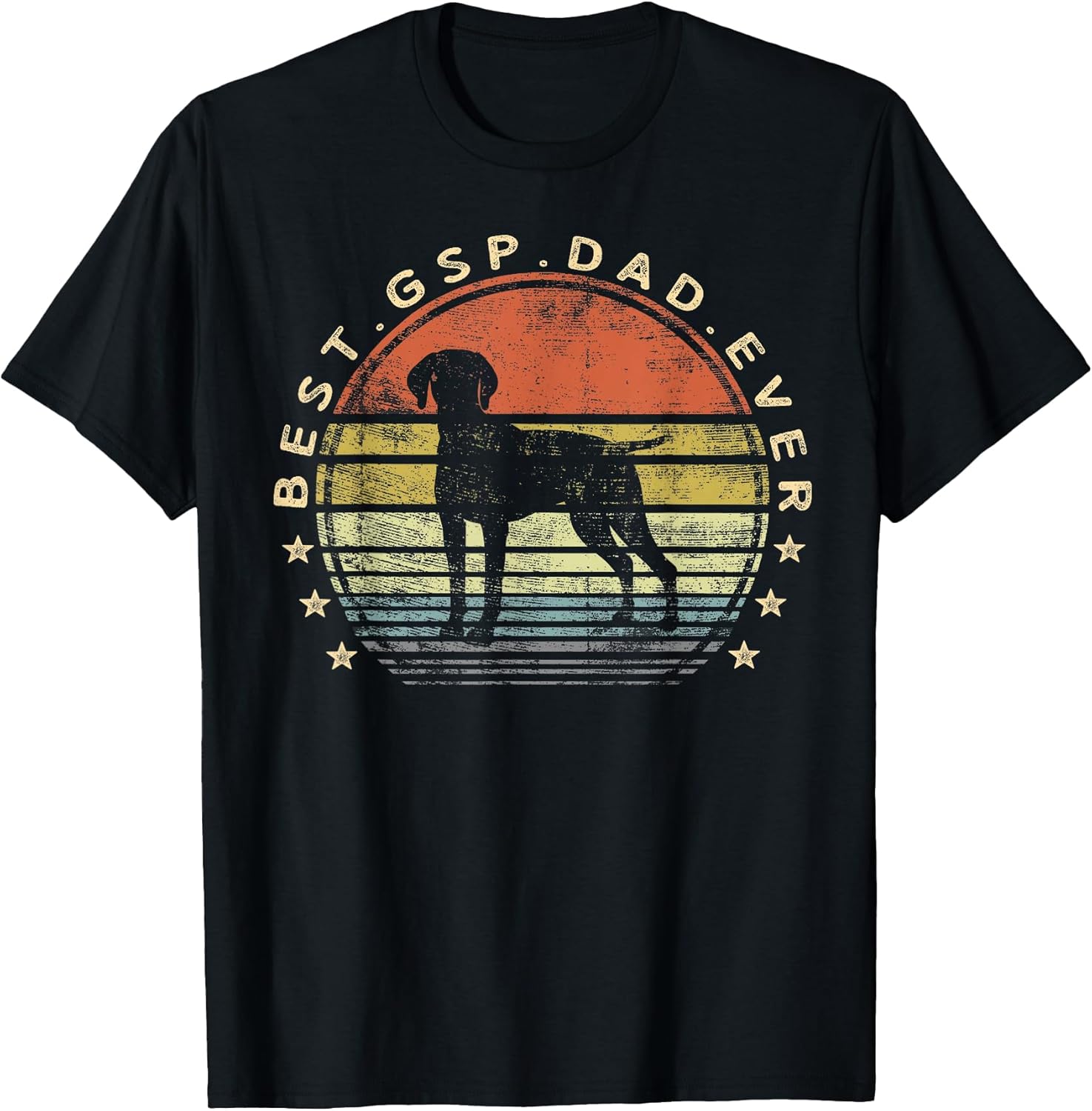 Best GSP Dad Ever Dog Lover Owner German Shorthaired Pointer T-Shirt