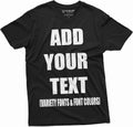 Add Your Text Custom T-Shirt Men's Customizable Tee Personlized Tshirt