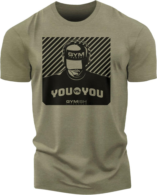 You vs You Gym T-Shirt, Motivational Workout Shirt for Men