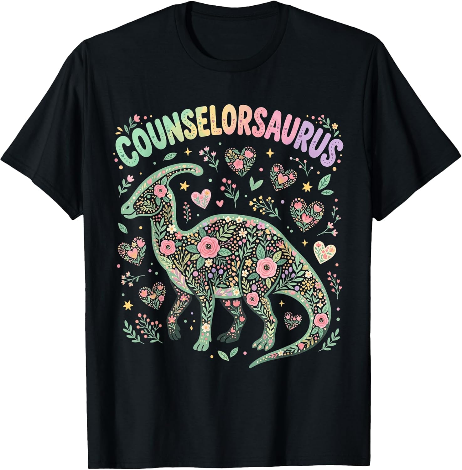 Counselor Appreciation Gifts Floral Dino Merch