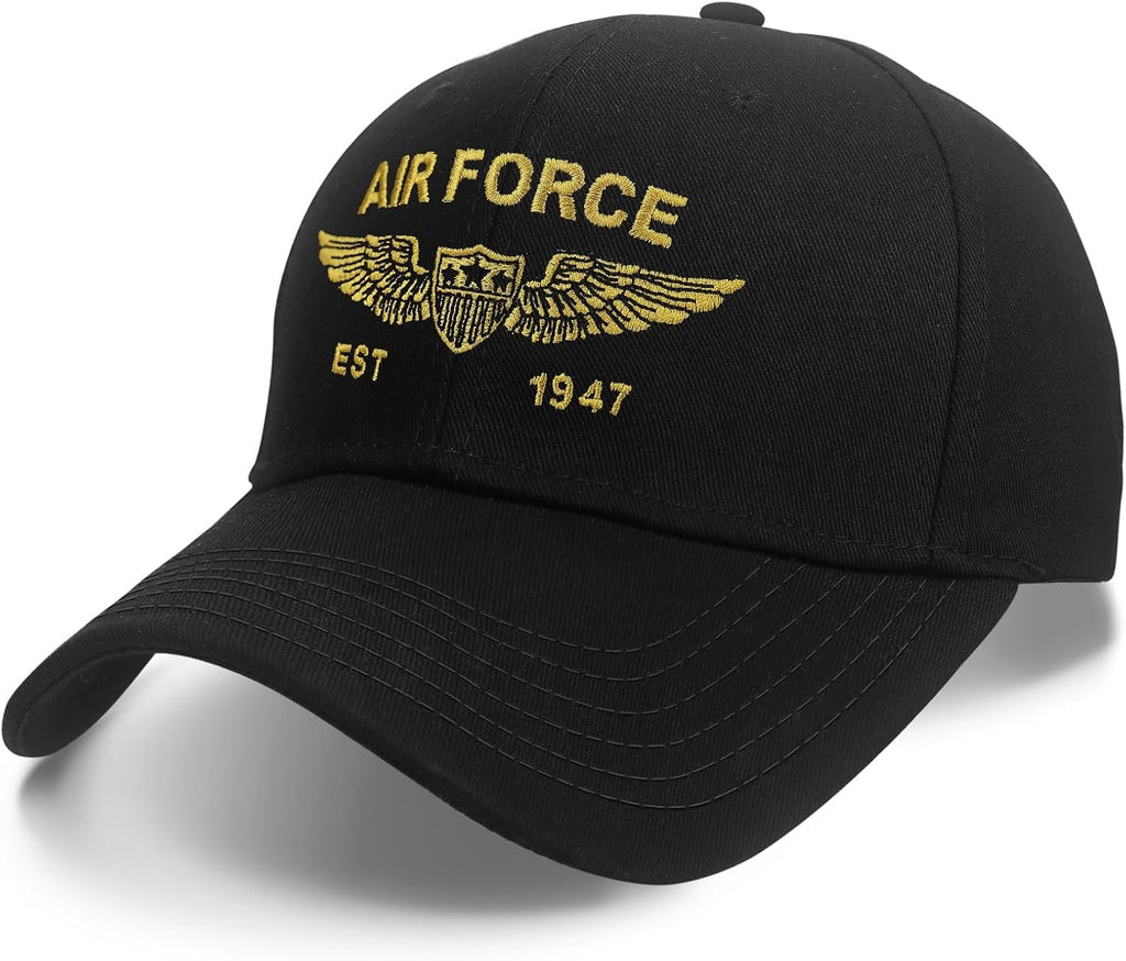 Air Force Hat for Men Husband Dad Comfortable Cotton Adjustable Warplane Air Force Veteran Gifts US Army Hat