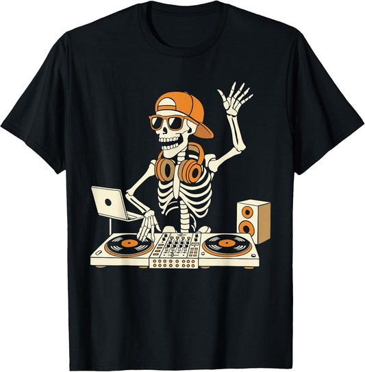 Skeleton DJ Halloween Music